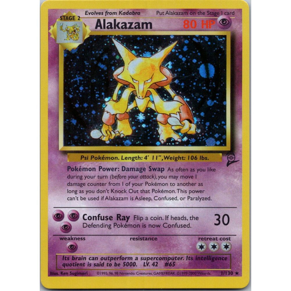 Alakazam Base Set 2 "Reprinted"